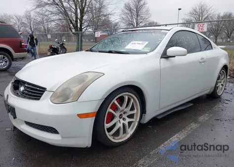 2003 Infiniti G35 Base W/Leather from USA, damaged, VIN JNKCV54E63M216772